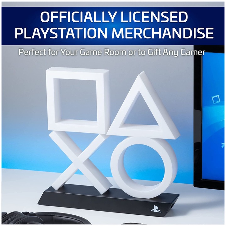 Produktbild Paladone Products PlayStation Icons XL Lampe (Blau) (PS5)