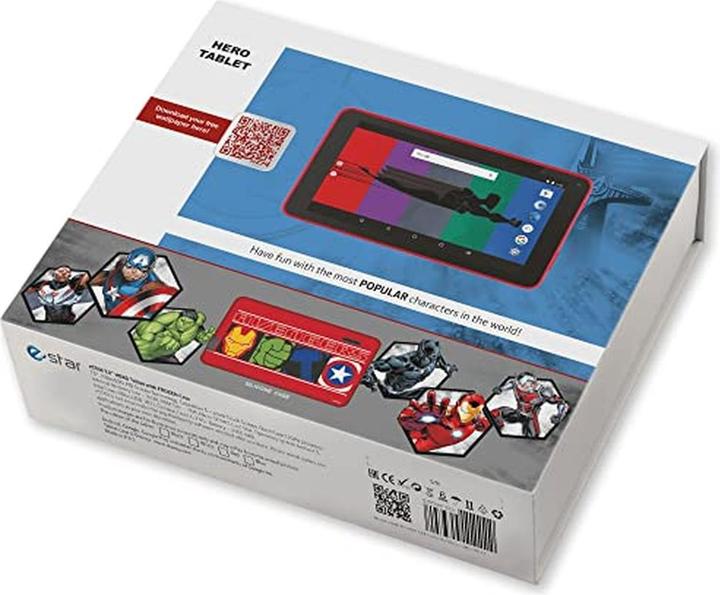 Produktbild Estar Tablet HERO Avengers 7 16 GB (7", 16 GB, Weiss, Blau, Schwarz, Rot)