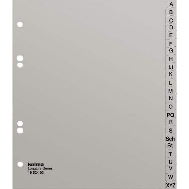 Immagine prodotto Kolma Registro A5 XL alto superforte A-Z 24 pezzi grigio