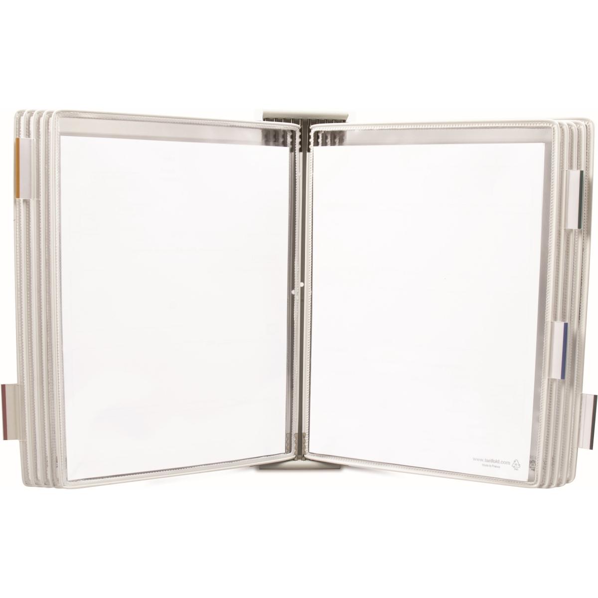 Tarifold, Informationsschild, Wand-Sichttafelsystem 424102 DIN A4 weiss mit 10 St. Sichttafeln