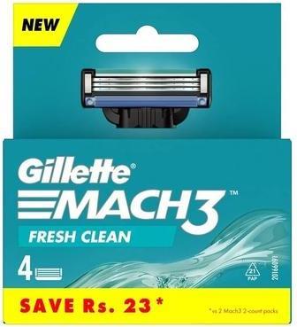 Gillette Mach3 Fresh Clean Blades 4 Pieces (4 x)