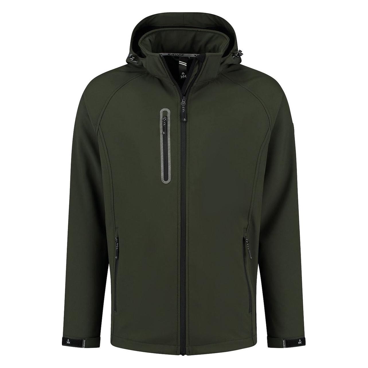 Kjelvik, Mannen, Outdoor Jassen, Kevan Softshelljas Heren - Maat M (M), Groen, M