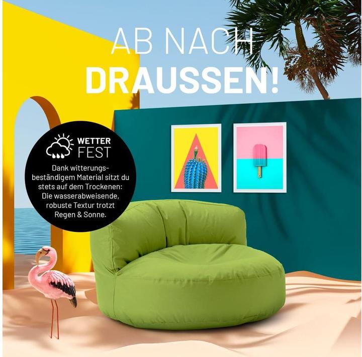 Produktbild Lumaland Sitzsack-Sofa, 320 l Polyester (PES), Grün