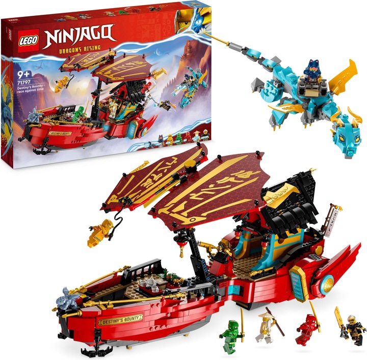 Actual product image LEGO Ninja glider in a race against time (71797, LEGO Ninjago)