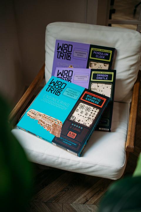 Actual product image Wood Trick Atlantic Express - Train - 3D wooden construction kit