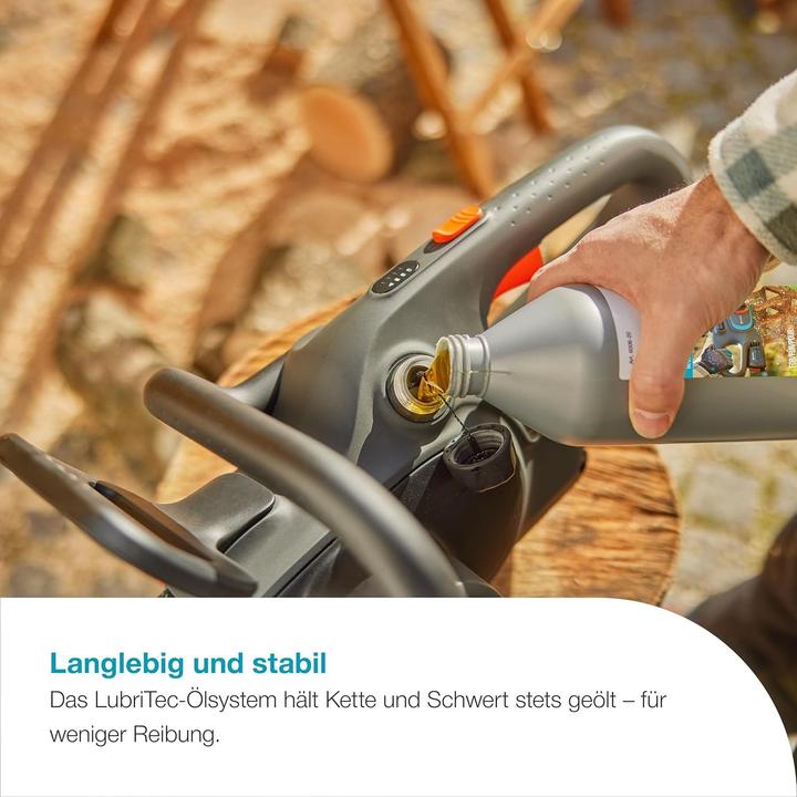 Image du produit Gardena Akku-Kettensäge PowerSaw 250/18V P4A Ready-T-U Set (Tronçonneuse à batterie)