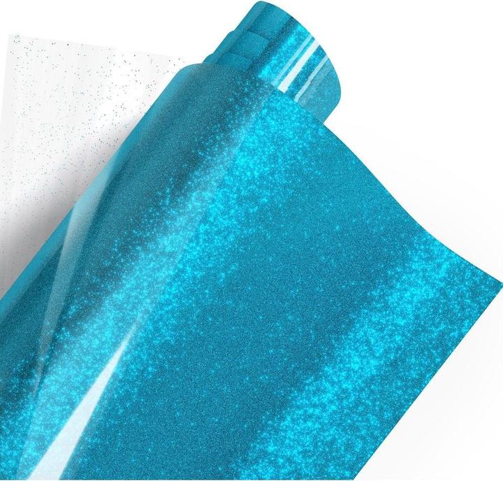 Produktbild Poli-tape Aufbügelfolie Pearl Glitter, 30.5 x 61 cm, Blau