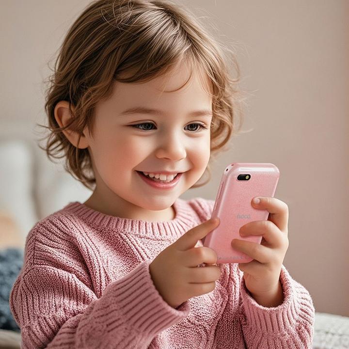 Produktbild Hoco Headphone with microphone smartphone for kids 2,8" Y102 pink