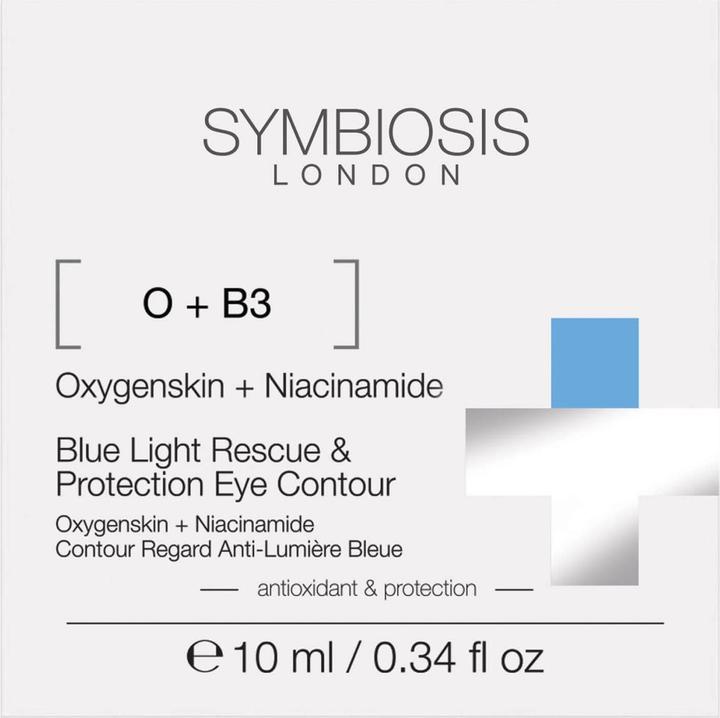 Actual product image Symbiosis Oxygenskin + Niacinamide) Blue Light Rescue & Protection Eye Contour (10 ml, 24h cream)