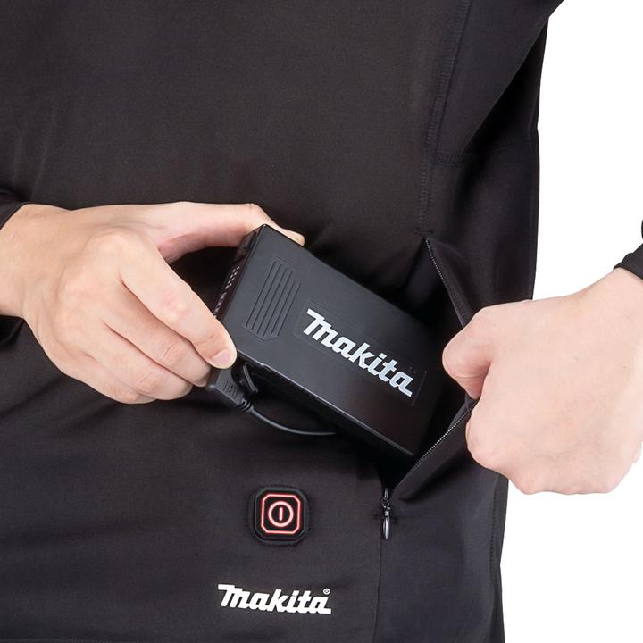 Image du produit Makita T-shirt thermique sans fil DCX201CM | Taille M | 12V / 14,4V /18V, sans batterie, sans chargeur (M)