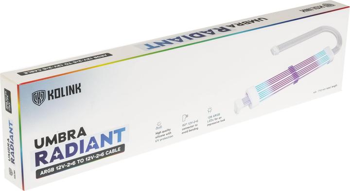 Image du produit Kolink Câble Umbra Radiant ARGB 12V-2x6 vers 12V-2x6 (Multicolore)
