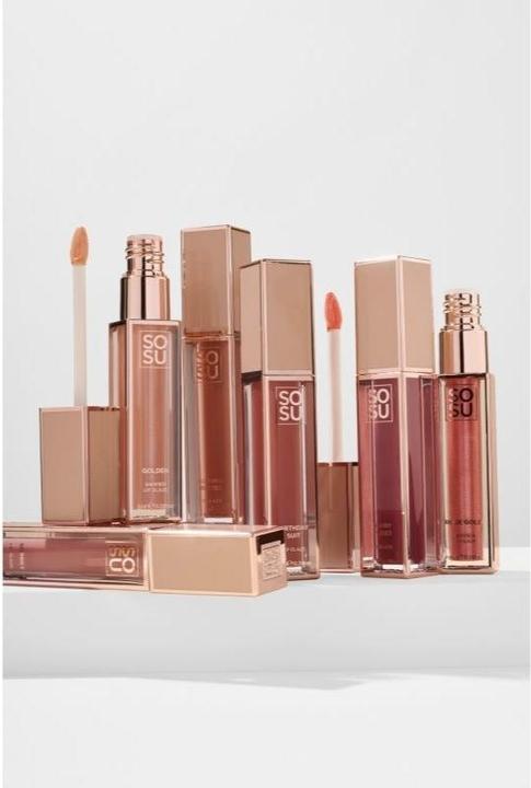 Actual product image Sosu Cosmetics - Lip gloss Shimmer (Lip Glaze) 6 ml - Shade: Almond Butter (Almond Butter)