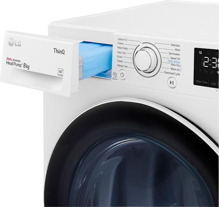Actual product image LG RH80V3AV6N tumble dryer Freestanding Front-load A++ White (8 kg, Right)