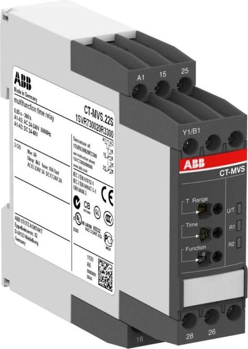 Produktbild ABB 1SVR Zeitrelais, DIN-Hutschiene, 0.05 s  300h
