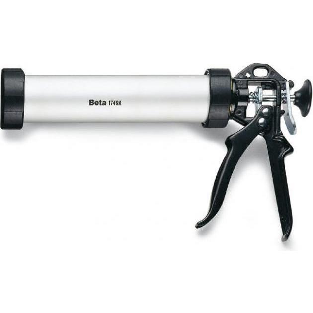 BETA, Pistola dosatrice + ingrassatore, 1749A - Pistola per sigillante, modello professionale, tubo in alluminio