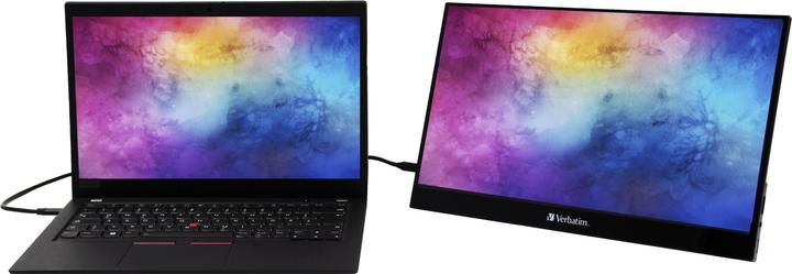 Actual product image Verbatim PMT-17 Portable Touchscreen Monitor 17.3" Full HD 1080p Metal Housing (17.30")