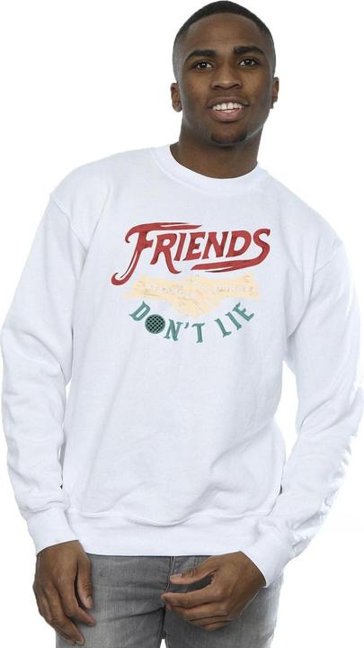Actual product image Netflix Mens Stranger Things Friends Don't Lie Hands Sweatshirt (3XL)
