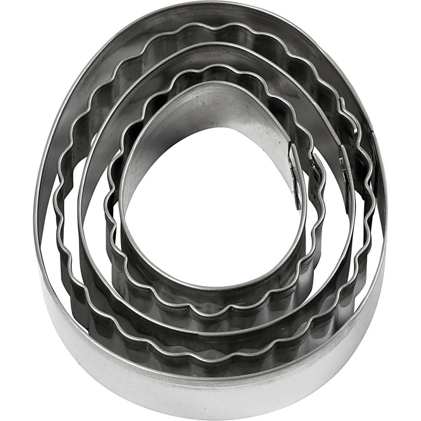 Creativ Company Ausstecher Cookie Cutter, Ausstechformen, Silber