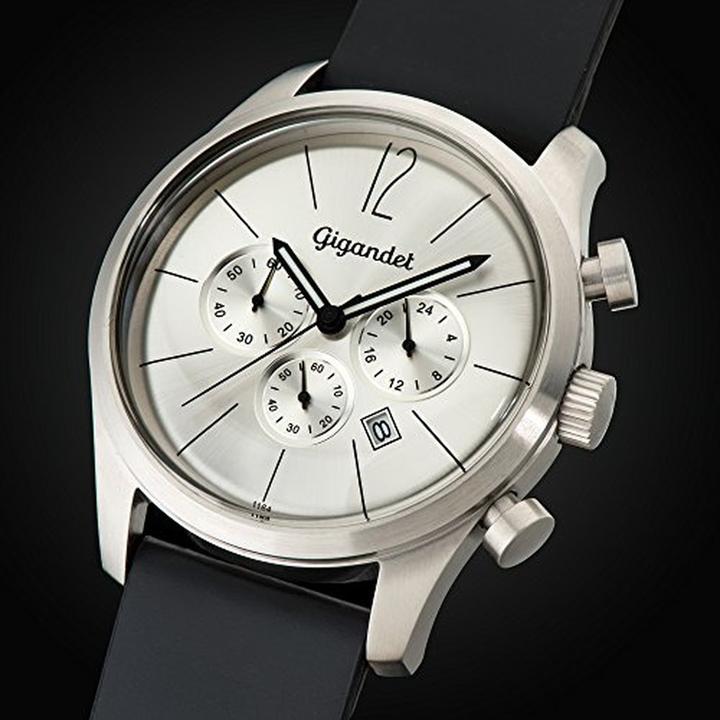 Produktbild Gigandet Analoge Herrenuhr mit Lederarmband und Chronograph, wasserdicht 50 m
