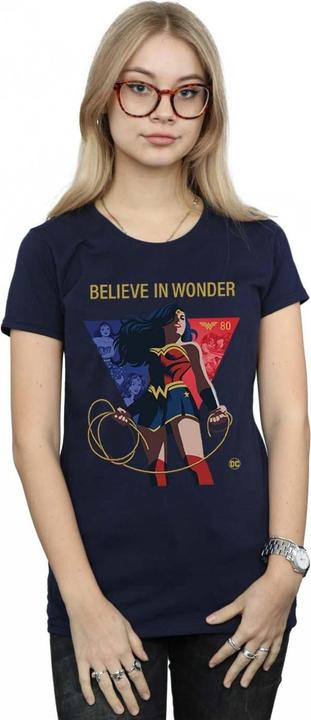 Immagine prodotto Wonder Woman 80th Anniversary Believe In Wonder Pose Maglietta Donna (XL)