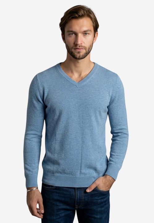 Produktbild Bellemere Sweater Solid V-Neck Merino-Cashmere Sweater (M)
