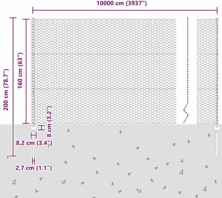 Produktbild vidaXL Aussenbarriere