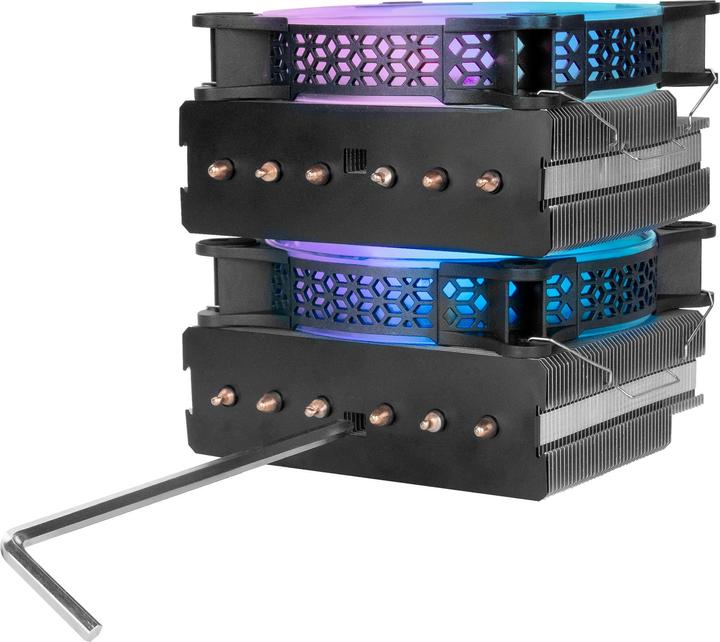 Actual product image Mars Gaming Ventilateur Pour Processeur Mcpu-Xt RGB (Noir) (145 mm)