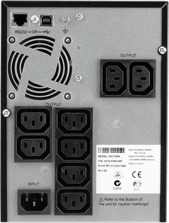 Actual product image Eaton 5sc500i (500 VA, 350 W, Line-interactive UPS)