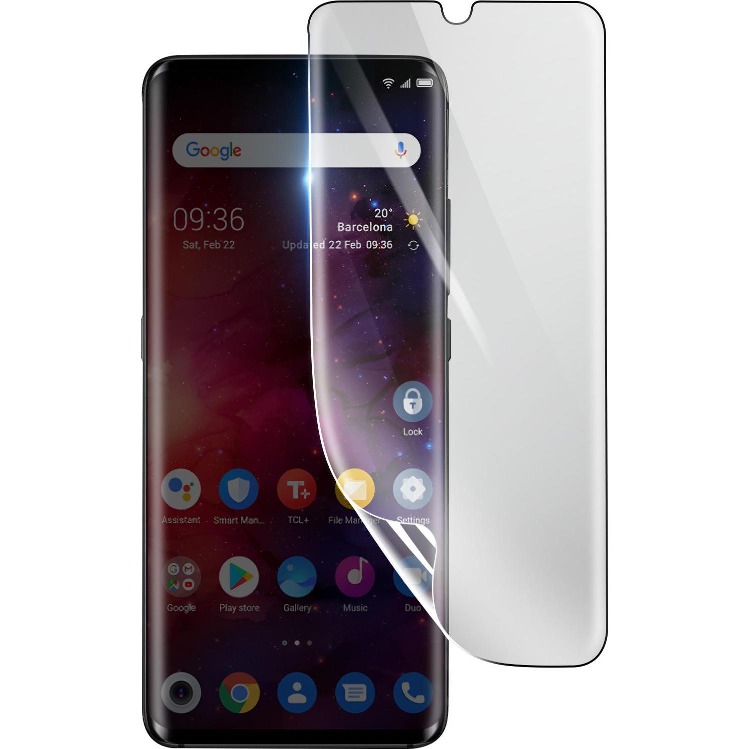 3MK Hydrogel Bildschirmfolie für Tcl 10 Pro (1 Stück, TCL 10 Pro), Smartphone Schutzfolie, Transparent