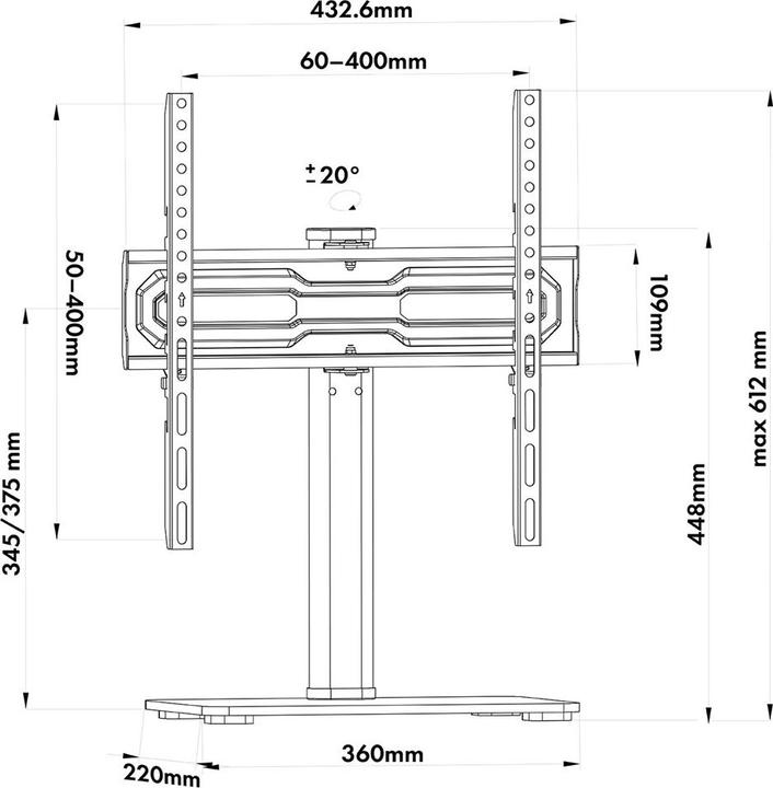 Produktbild Maclean MC-132 (35 kg, 32" - 55")
