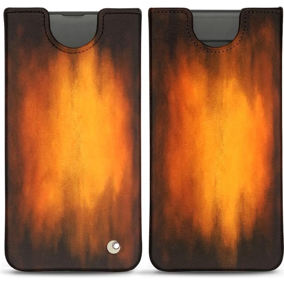 Noreve Lederschutzhülle (Samsung Galaxy S10+), Smartphone Hülle, Violett