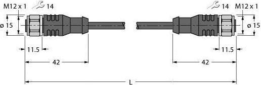 Immagine prodotto Turck Cavo dell'attuatore e del sensore Cavo di collegamento PP-EPDM (20 m)