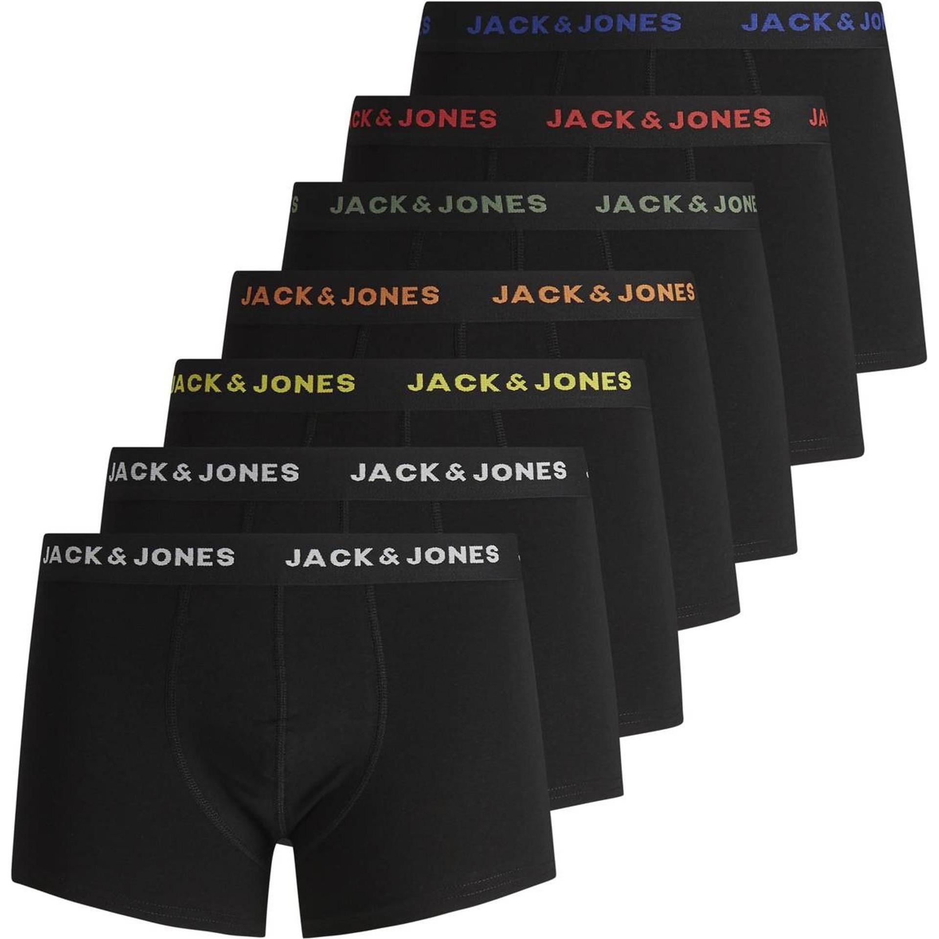 Jack & Jones, Herren, Unterhosen, Basic, Schwarz, (L, 7er Pack)