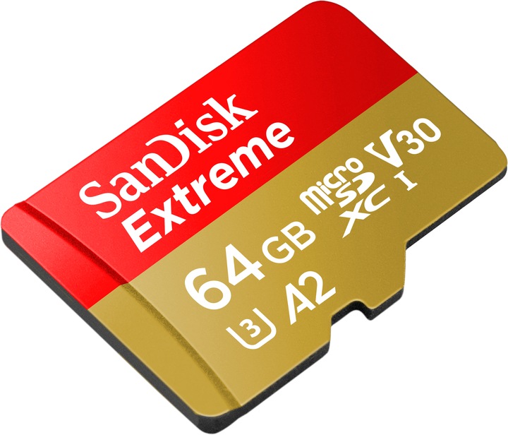Productafbeelding SanDisk Extreme UHS-I V30 (64 GB, microSDXC, U3, UHS-I)