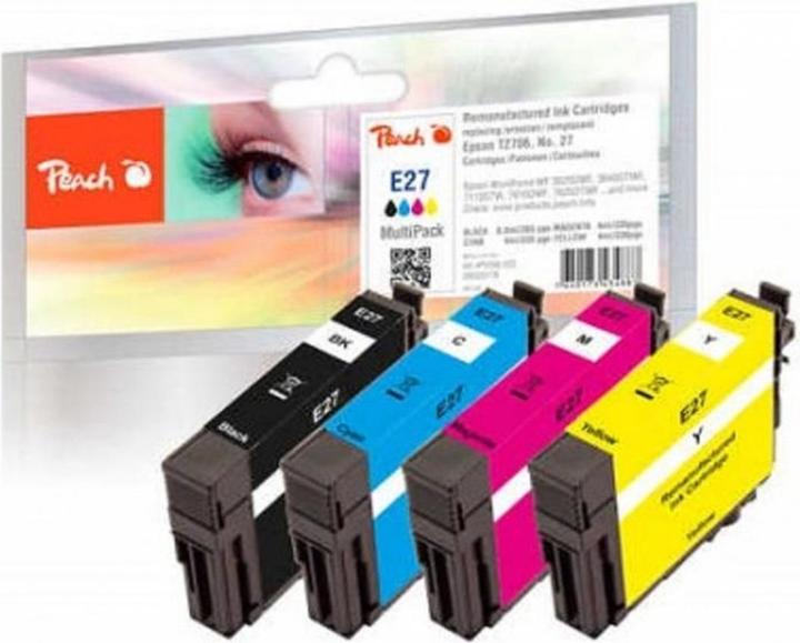 Produktbild Peach Epson T2706, No 27 BK, C, M, Y (BK, C, M, Y)