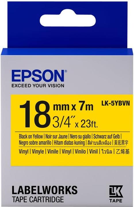 Epson LK-5YBVN Vinyl (1.80 cm, Gelb)