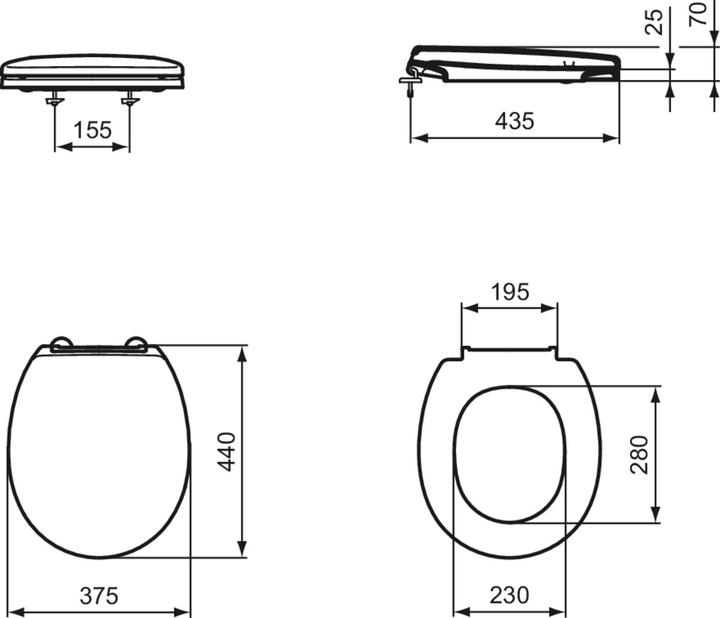 Produktbild Ideal Standard Connect Freedom WC Sitz S4077