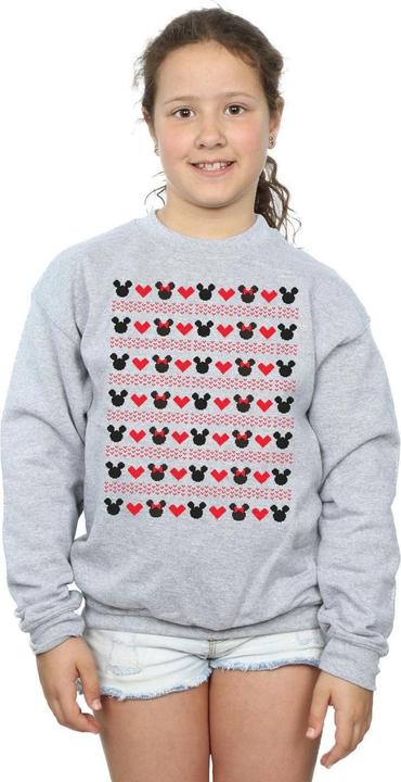 Produktbild Disney Mickey And Minnie Christmas Hearts Sweatshirt Mädchen (140, 146)