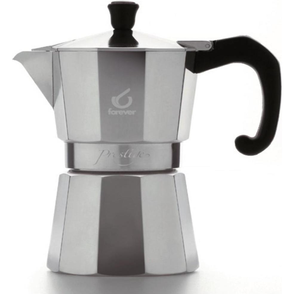 Forever Argento Miss Moka Prestige, Caffettiera Moka,