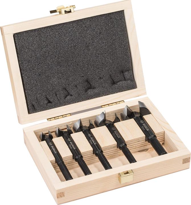 Bosch Professional Zubehör 5-tlg. Forstnerbohrer-Set, 15–35 mm (35 mm, 15 mm, 30 mm, 20 mm, 25 mm)