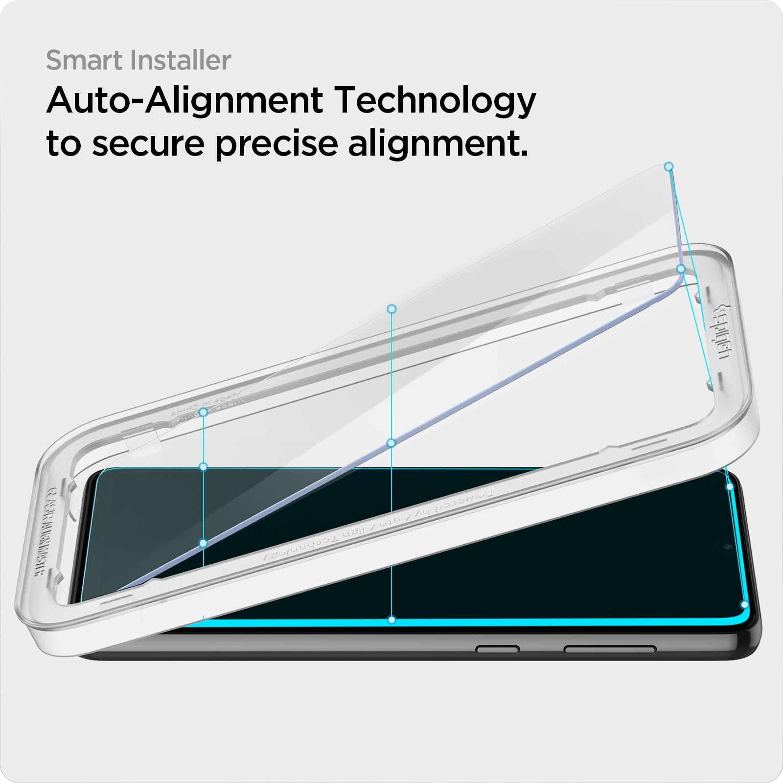 Thumbnail - Spigen ALign Master Glas tR (2er-Pack) (2 Stück, Samsung Galaxy A33 5G), Smartphone Schutzfolie, Transparent