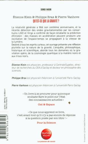 Produktbild Qu'est-ce que la gravité? : le grand défi de la physique (Französisch, Klein Etienne, Brax Philippe, Vanhove Pierre)
