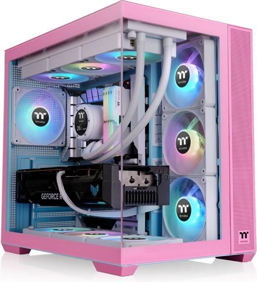 Produktbild Thermaltake View 380 TG ARGB (rosa, Tempered Glass x 2) (mATX, Mini-ITX, ATX)