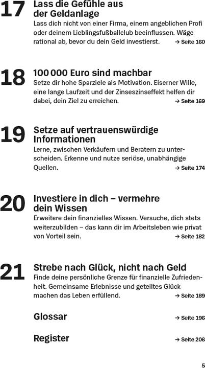 Nährwerte und Zutaten 21 Dinge über deine Finanzen, die du wissen solltest (Deutsch, Matthias Kowalski, 2025)