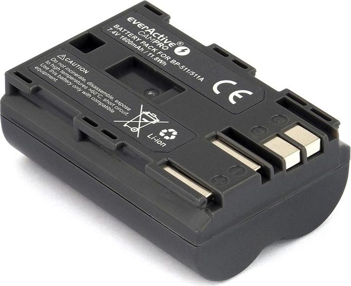 Actual product image Everactive Replacement Battery for Canon BP-511 (EVB021) (Camera battery charger)