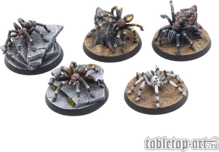 Immagine prodotto Tabletop-Art Set di ragni giganti (5) (Metallo)