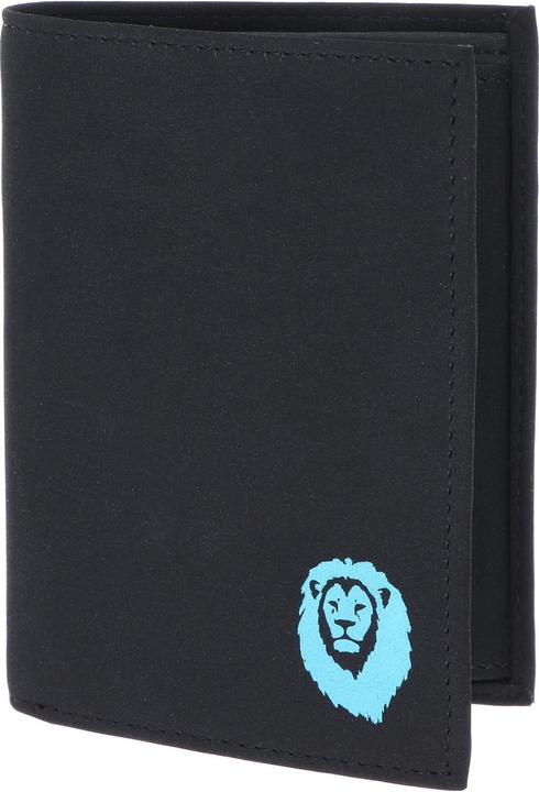 Black, freedom lion cyan, Freedom Lion Print Cyan Black