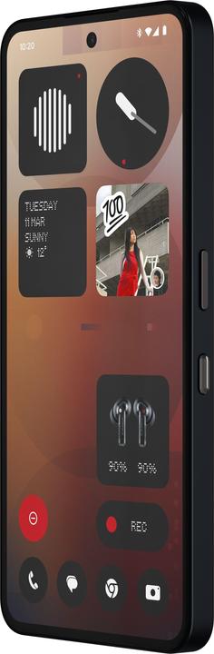 Actual product image Nothing Phone (3a) (128 GB, Black, 6.77", Dual SIM, 5G)