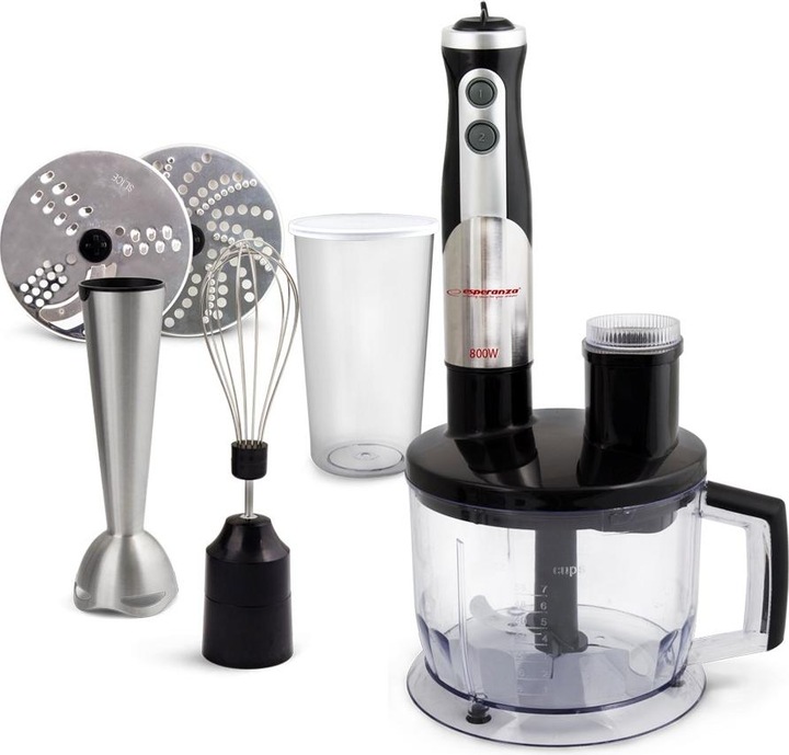 Esperanza EKM004 Blender 0 6 l Blender Black Silver Transparent 800 W
