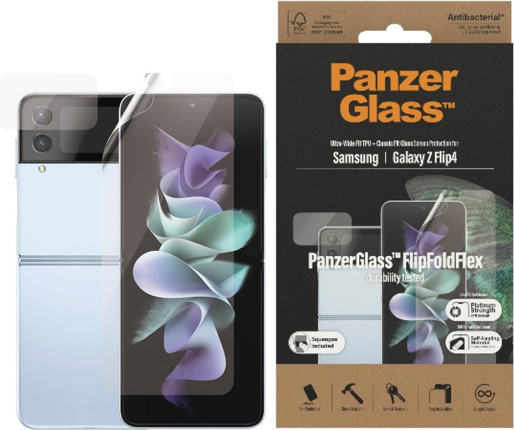 Produktbild PanzerGlass Ultra Wide Fit (1 Stück, Samsung Galaxy Z Flip4)